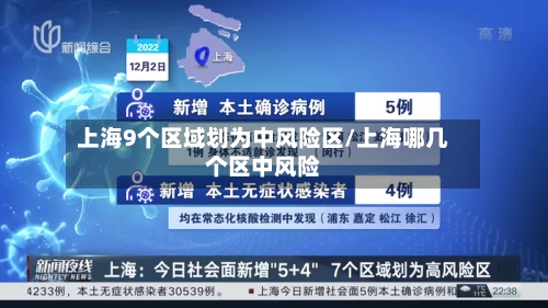上海9个区域划为中风险区/上海哪几个区中风险