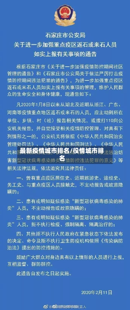 最新疫情城市排名/役情城市排名