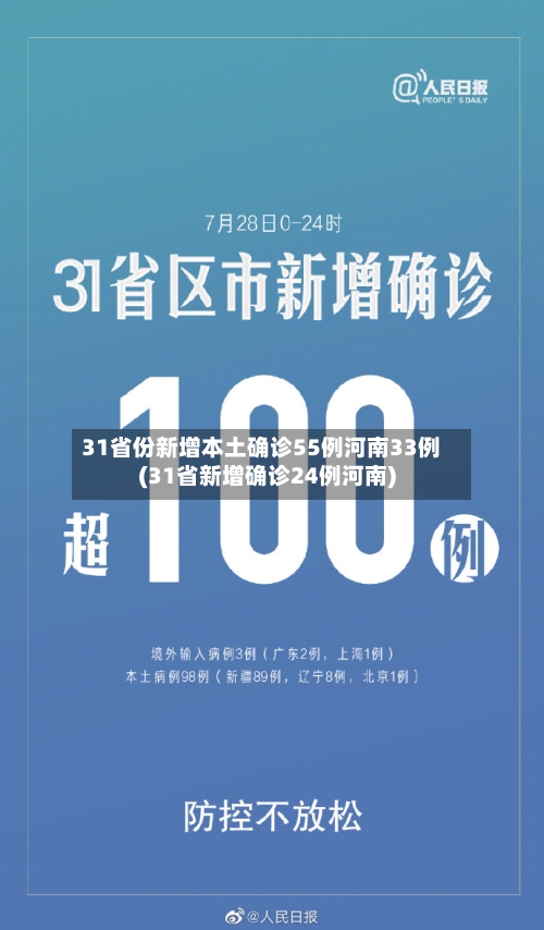 31省份新增本土确诊55例河南33例(31省新增确诊24例河南)-第3张图片