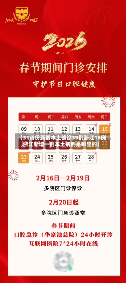 【31省份新增本土确诊39例浙江16例,浙江新增一例本土病例是哪里的】-第2张图片