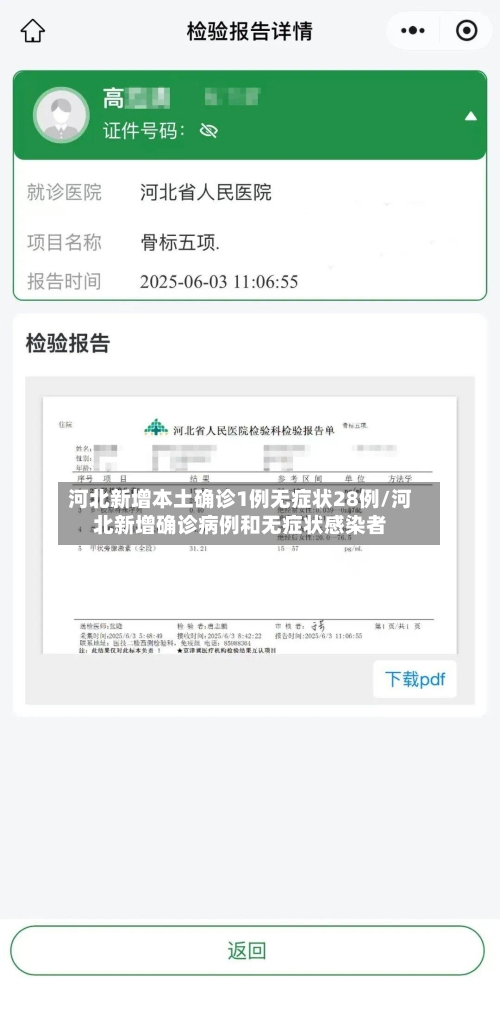 河北新增本土确诊1例无症状28例/河北新增确诊病例和无症状感染者-第2张图片