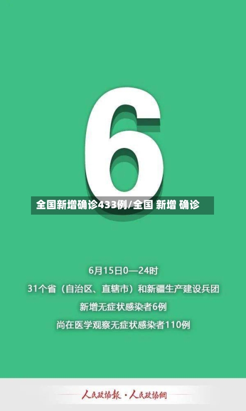 全国新增确诊433例/全国 新增 确诊-第2张图片