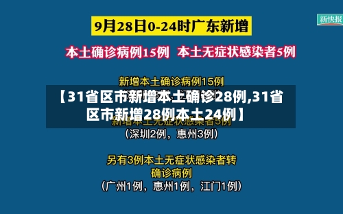 【31省区市新增本土确诊28例,31省区市新增28例本土24例】