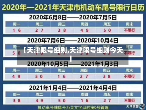 【天津限号细则,天津限号细则今天】-第3张图片