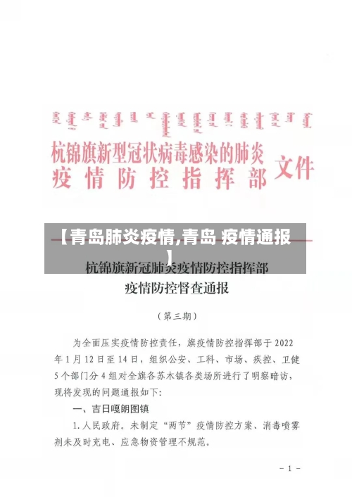 【青岛肺炎疫情,青岛 疫情通报】-第3张图片