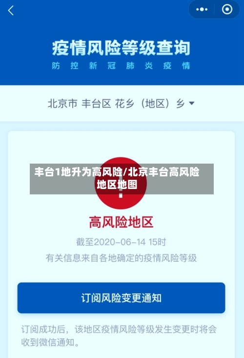 丰台1地升为高风险/北京丰台高风险地区地图