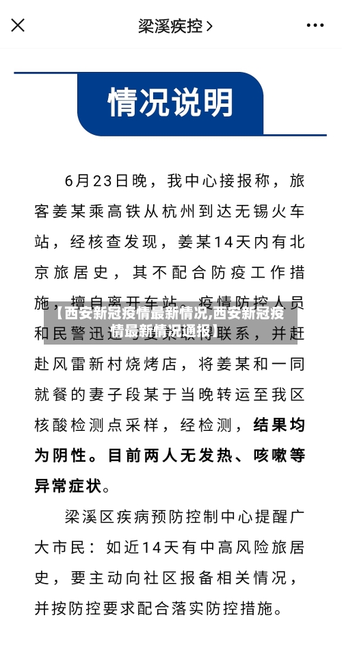 【西安新冠疫情最新情况,西安新冠疫情最新情况通报】
