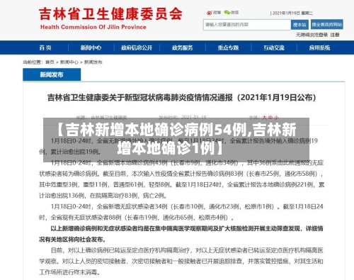 【吉林新增本地确诊病例54例,吉林新增本地确诊1例】-第3张图片