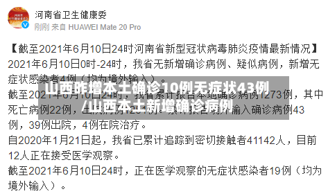 山西昨增本土确诊10例无症状43例/山西本土新增确诊病例