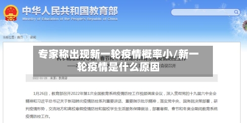 专家称出现新一轮疫情概率小/新一轮疫情是什么原因-第2张图片