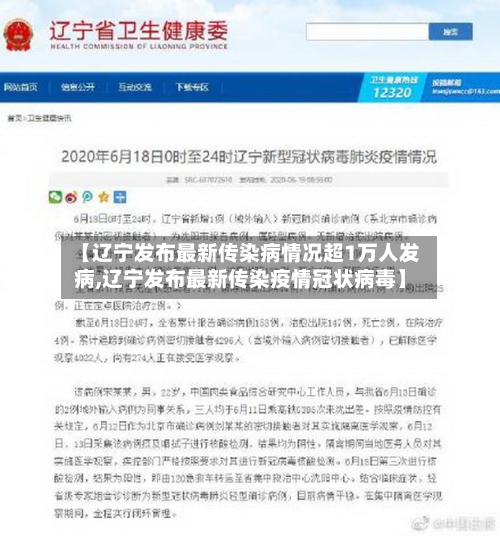 【辽宁发布最新传染病情况超1万人发病,辽宁发布最新传染疫情冠状病毒】