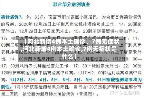 【河北新增4例本土确诊	、7例无症状,河北新增4例本土确诊,7例无症状是什么】-第2张图片