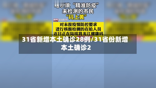 31省新增本土确诊28例/31省份新增本土确诊2-第2张图片
