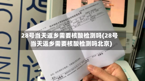 28号当天返乡需要核酸检测吗(28号当天返乡需要核酸检测吗北京)-第2张图片