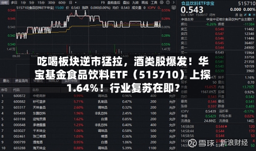 吃喝板块逆市猛拉，酒类股爆发！华宝基金食品饮料ETF（515710）上探1.64%！行业复苏在即？-第3张图片