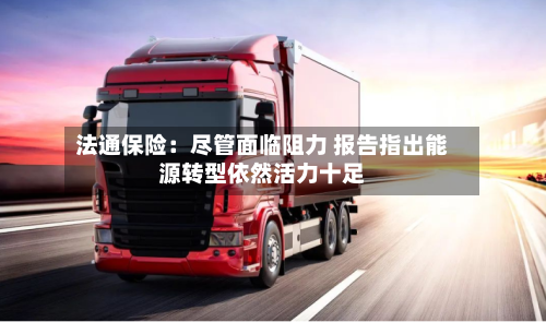 法通保险：尽管面临阻力 报告指出能源转型依然活力十足-第3张图片