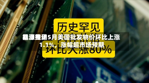 能源费用暴涨推动5月美国批发物价环比上涨1.1%，涨幅超市场预期-第3张图片